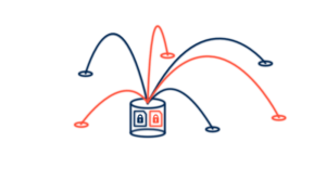 Encrypted Network IllustrationSecure Central Hub Illustration