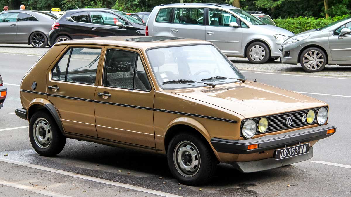 The design classic Volkswagen Golf MK1.